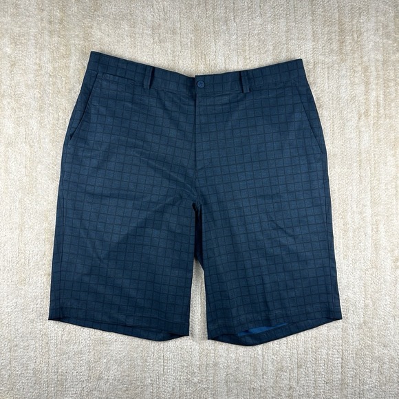 Nike Golf Tour Performance Shorts Men's Sz 36 Waist Dri-Fit Green Plaid - Picture 1 of 5